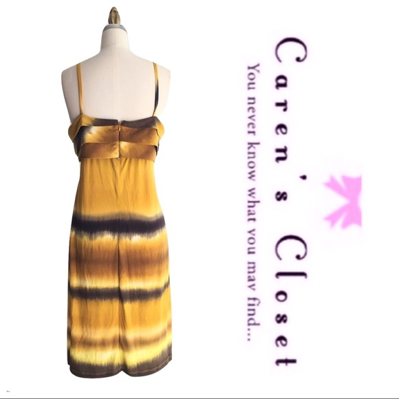 ABS Essentials Mustard Yellow Stretch Jersey Dress - Picture 3 of 6